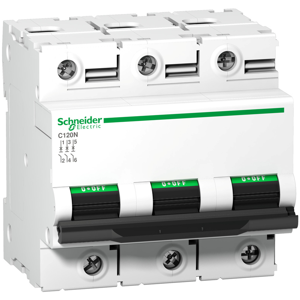 Schneider Electric C120N 3P 100A Circuit Breaker - A9N18367