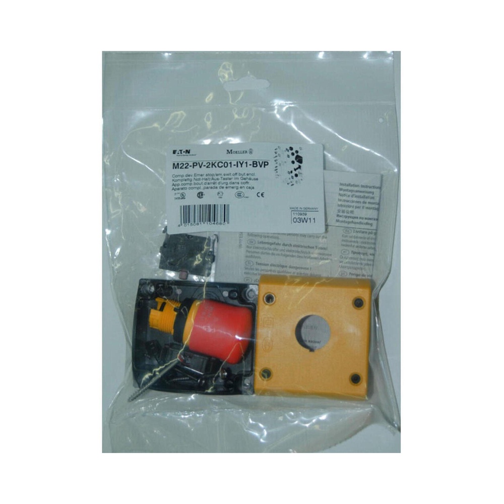 Eaton RMQ-Titan Botón De Parada De Emergencia 38mm Liberación Por Tirón - 110939