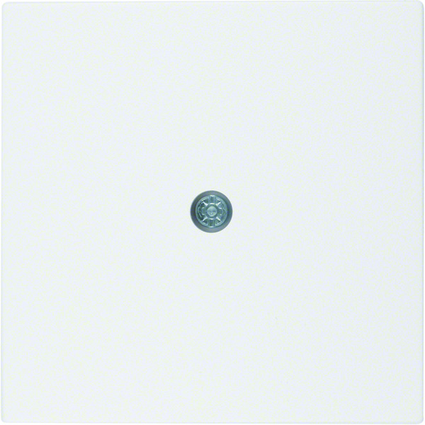 Berker S1 B3 B7 Cable Outlet Center Plate Polar White Matt - 10191909