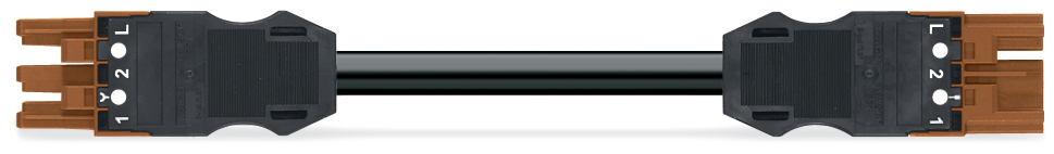 Wago Pre-Assembled Interconnect Cable 3x1.5mm Eca Brown - 771-9973/006-105
