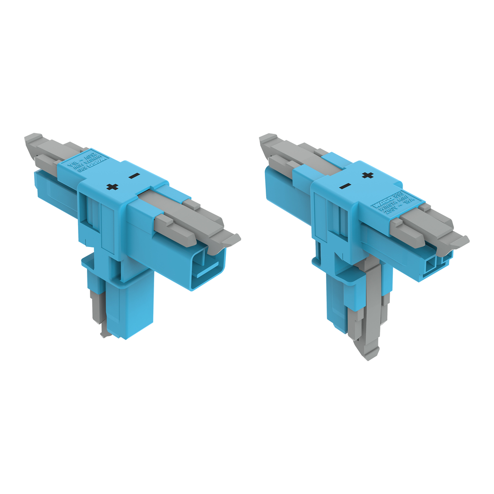 Wago T Verdeelconnector 2 Polig Blauw - 890-1620