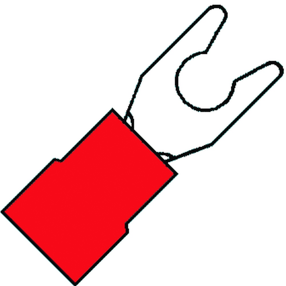 Insulated Fork Terminal M5 For 0.5-1.5mm² Wire - 100302 [100 Pieces]