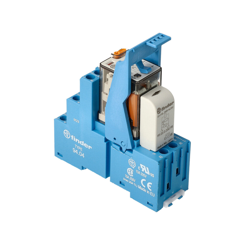 Finder 4CO Interface Relay 7A 230VAC With LED - 58.34.8.230.0060