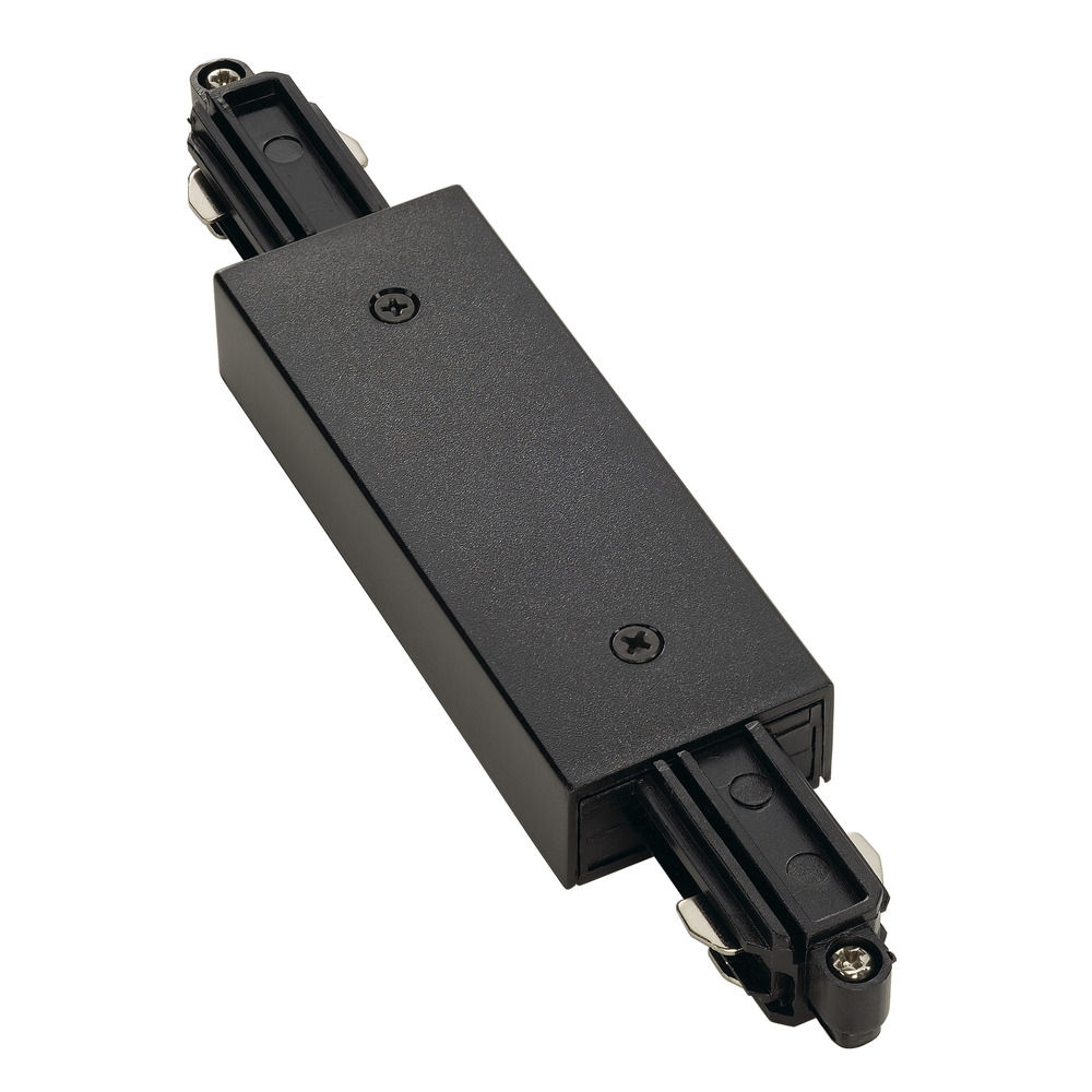 SLV Connecteur De Rail 1-Phase Avec Alimentation Noir - 143100