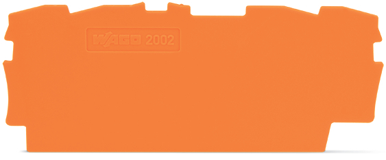 Wago TopJob S Eind En Tussenplaat 0.8mm Oranje - 2002-1492