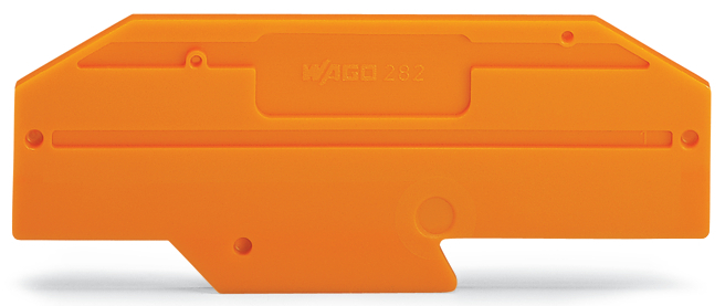 Wago 282-334 Plaque D'Extrémité Grise 2mm - 282-334