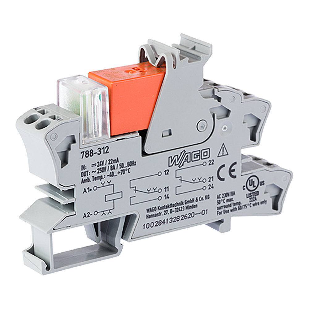 Wago 788-312 Relaismodul 24VDC Doppelte Umstellung Kontakt - 788-312