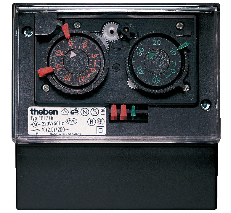 Theben FRI 77G Dubbele Kanalen Ontdooi Timer Schakelaar - 0770033