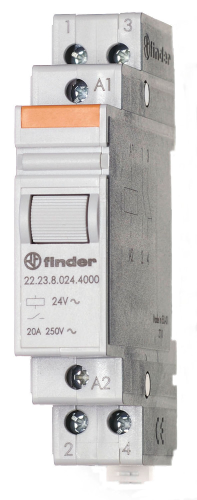 Finder 22.23 Relais D'Installation 20A 230VAC 1NO 1NC - 22.23.8.230.4000
