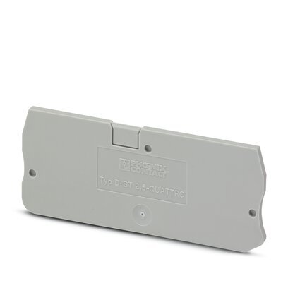 Phoenix Contact D-ST 2.5 QUATTRO End Cover Gray - 3030514