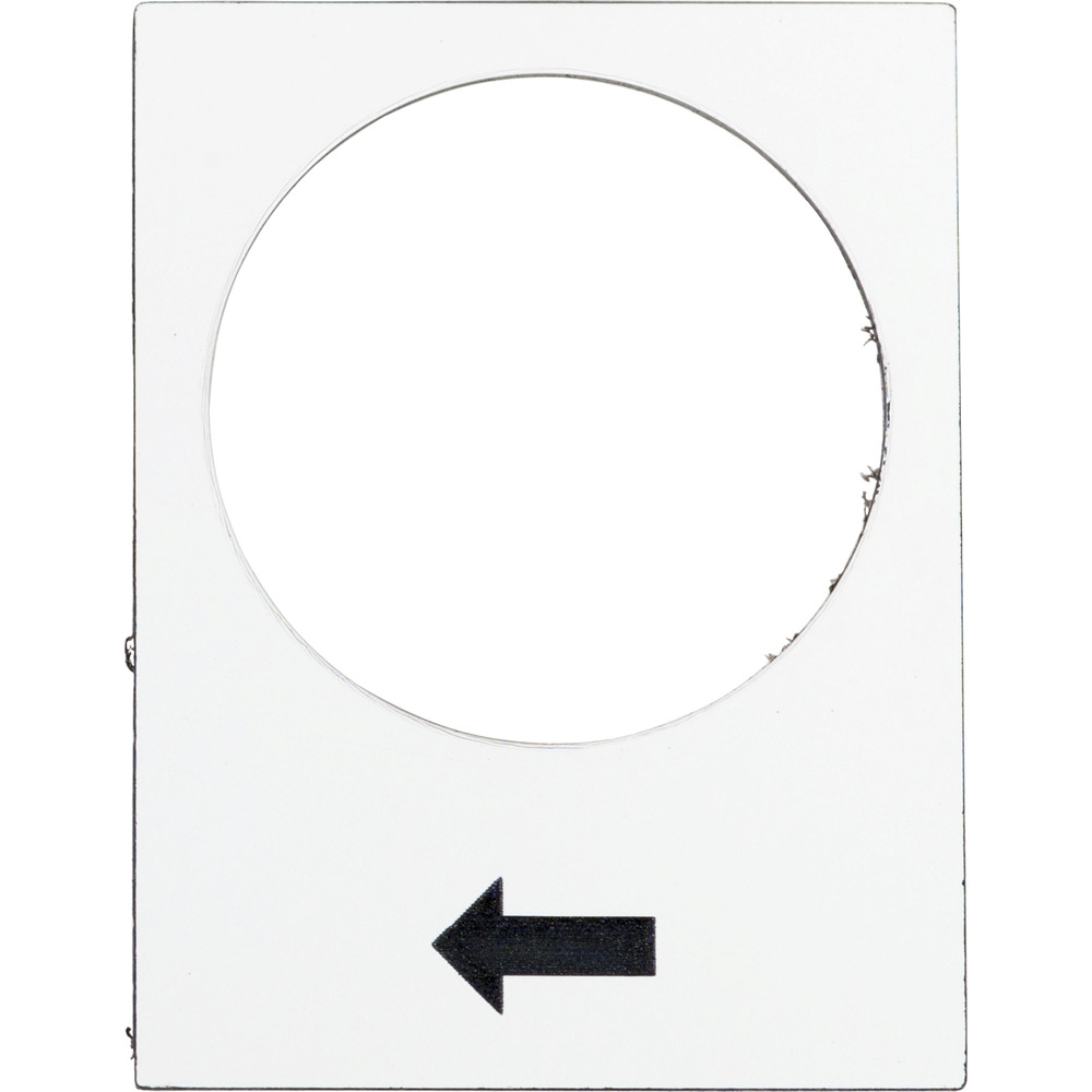 Harmony XB4 White Legend Holder 30x40mm Up Arrow - ZB2BY4901