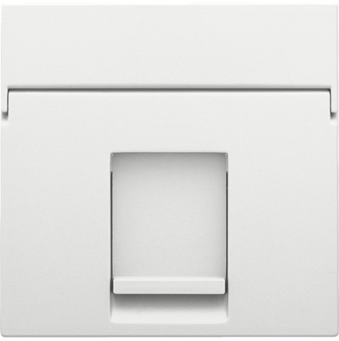 Niko RJ45 Enkele Poort Witte Centrale Plaat - 154-65100