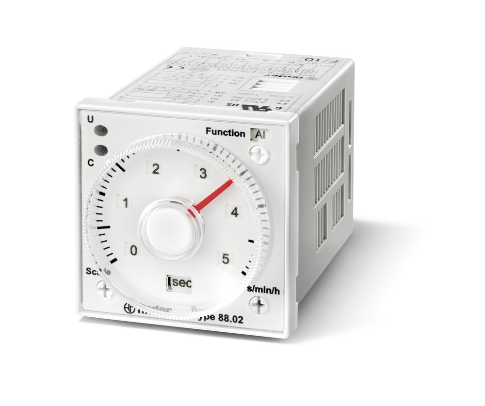 Finder Relé Temporizador Multifunción 8A 24-230V CA/CC - 88.02.0.230.0002
