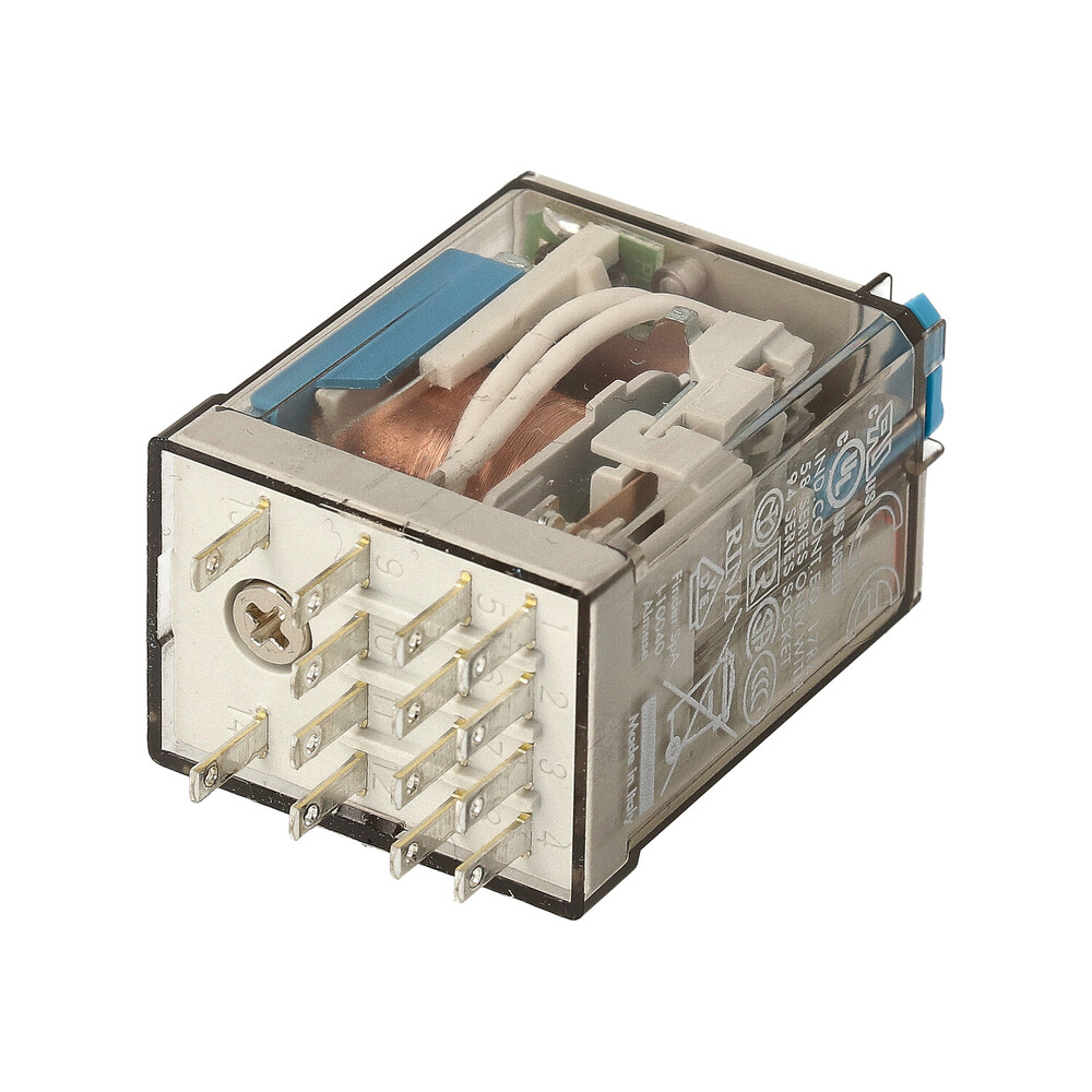 Finder 4CO Industrie Relais 7A 24VDC Mit Test LED - 55.34.9.024.0094