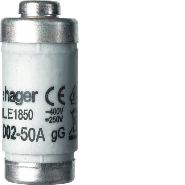Hager D02 Smeltveiligheid 50A 400V Met Indicator - LE1850