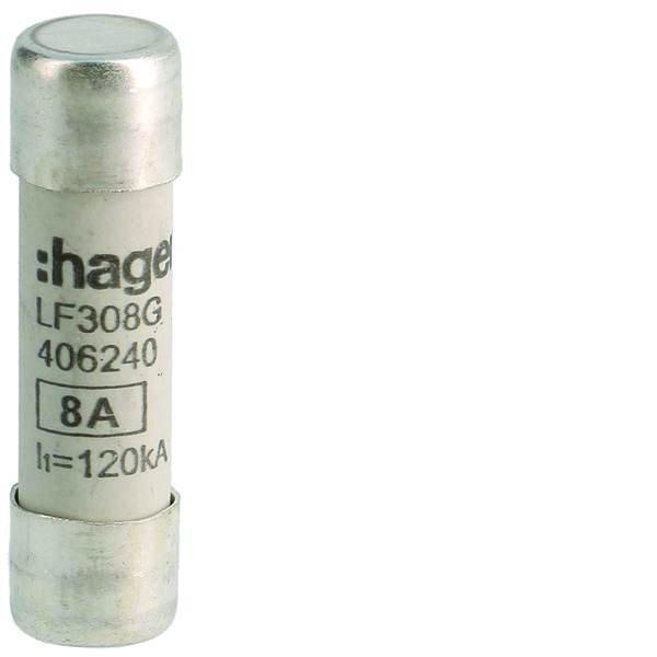 Hager Industrial Cylindrical Fuse 8A 500V 10x38mm gG - LF308G