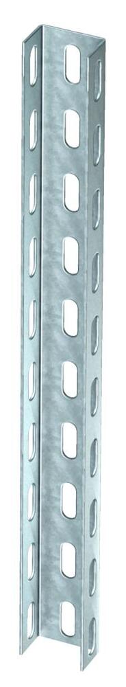 Support En Acier Galvanisé En U 50x30x300mm Perforé - 6342304