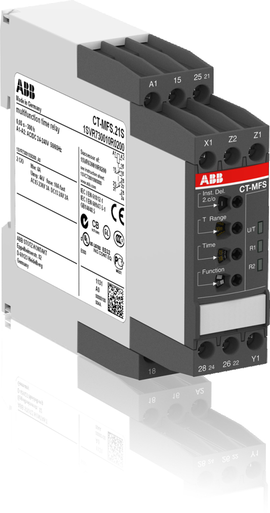 ABB CT-MFS.21S Multifunctionele Tijdrelais 24-240V AC/DC - 1SVR730010R0200