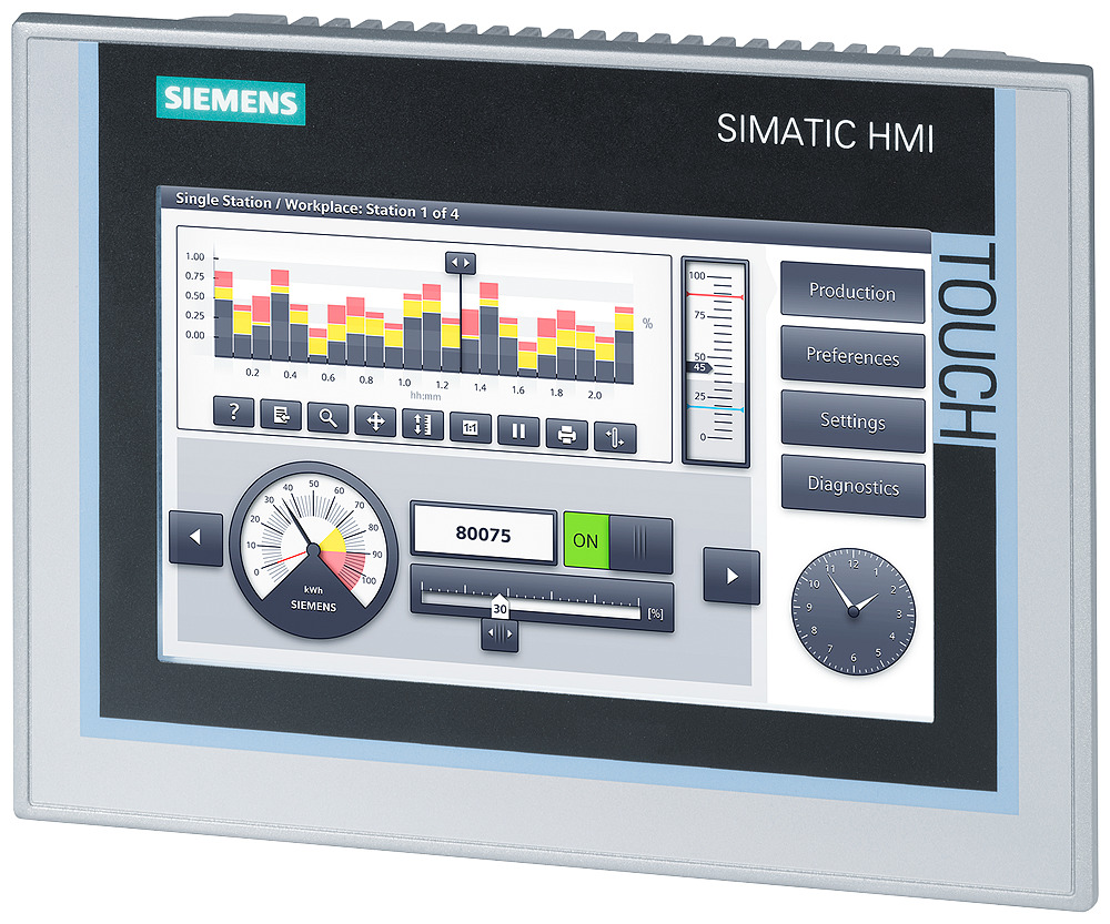 Siemens SIMATIC HMI TP700 Comfort Touch Panel - 6AV21240GC010AX0