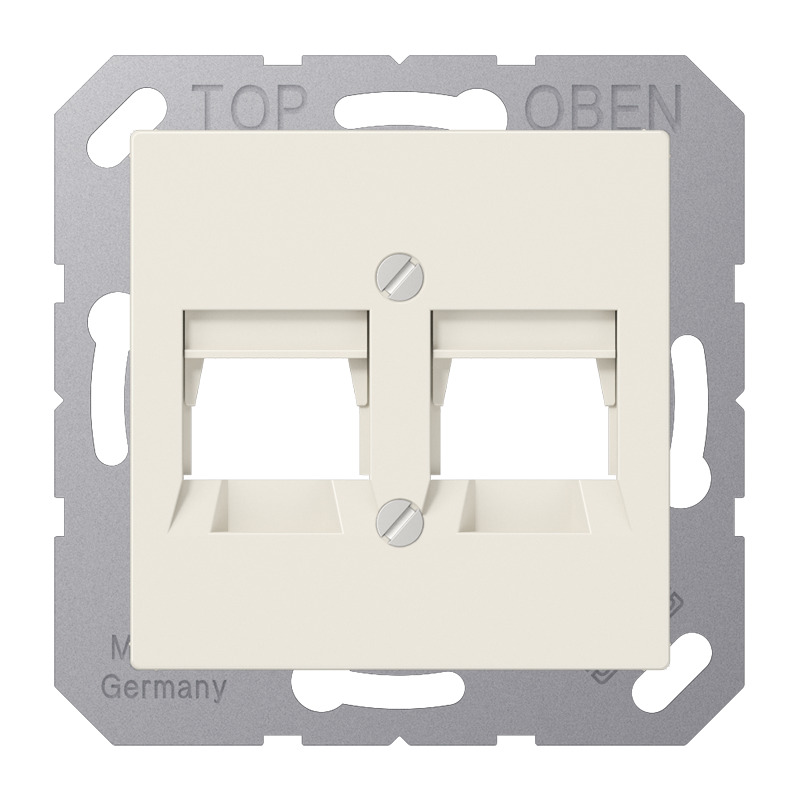 Jung AS500 Dual ITT Cover Plate White - A569-2NITT