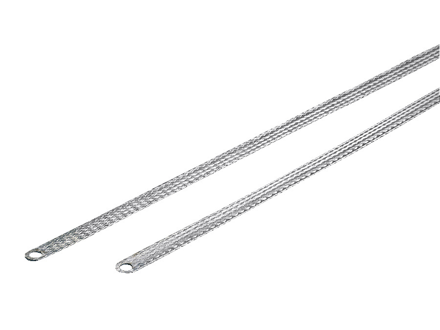 EMC Grounding Braid M8 25mm² 200mm Tinned Copper - 2412225 [10 Pieces]