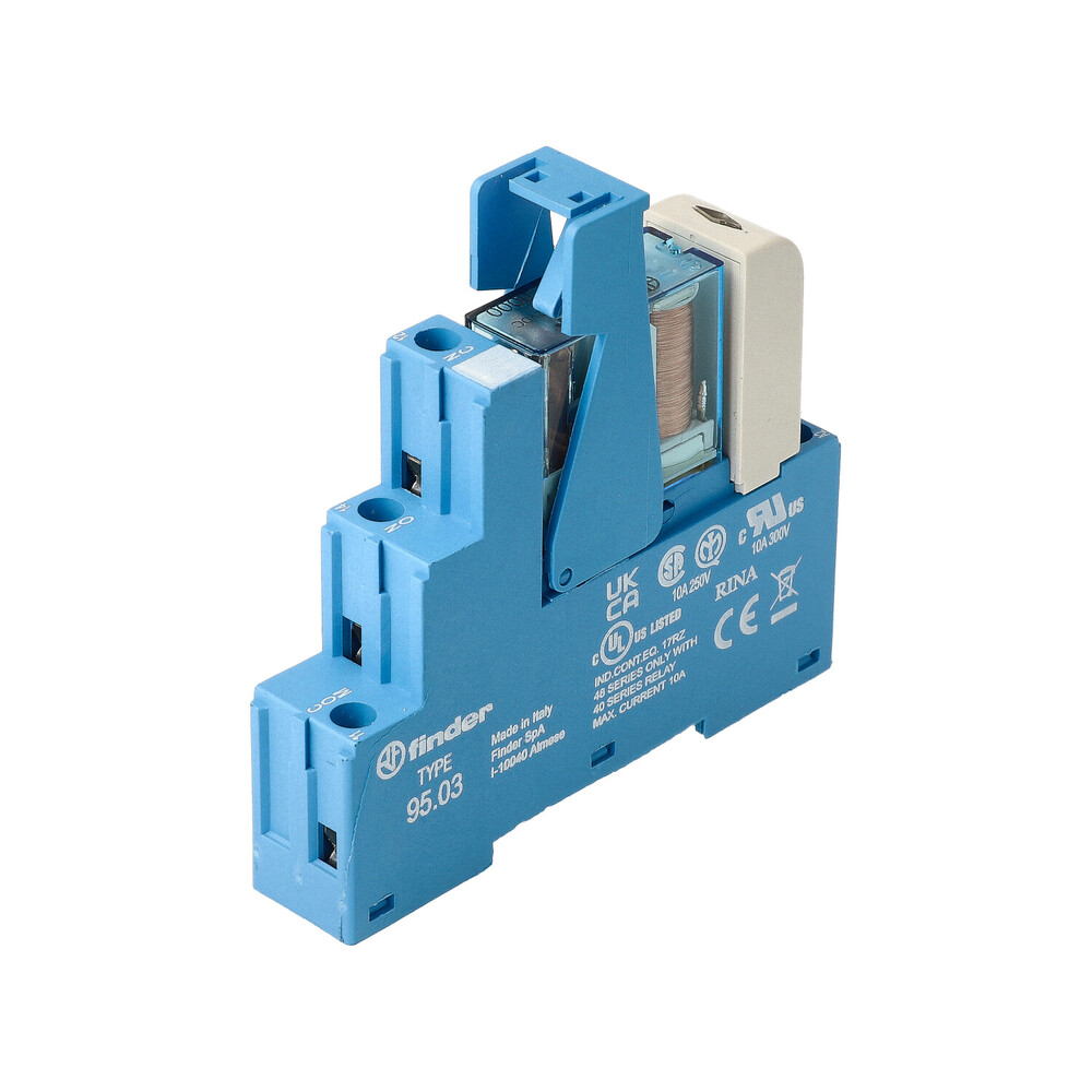 Finder 48.31 Schnittstellenrelaismodul 12 V DC 10 A Einzelkontakt - 48.31.7.012.0050