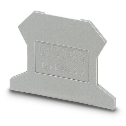 Phoenix Contact D-UK 2.5 Anschlussblock Endabdeckung Grau - 3001022