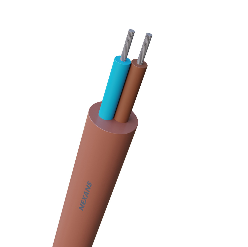 Nexans SIHF 2x1mm² Câble En Silicone Résistant À La Chaleur - 10009012 [100 Mètres]