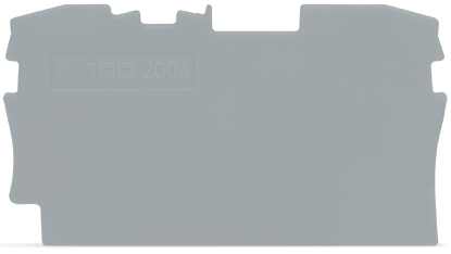 WAGO TopJob S Eind En Scheidingsplaat 1mm Grijs - 2004-1291