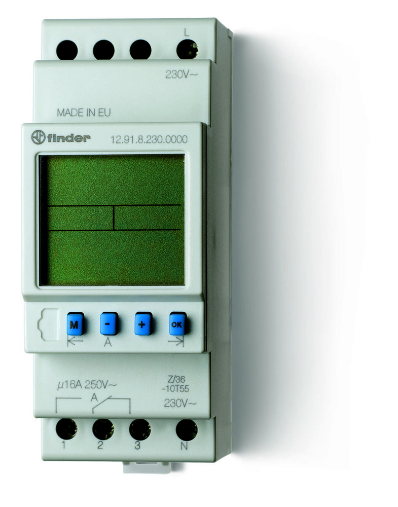 Interruptor Astro Digital 16A 230VAC Programa Semanal - 12.91.8.230.0000