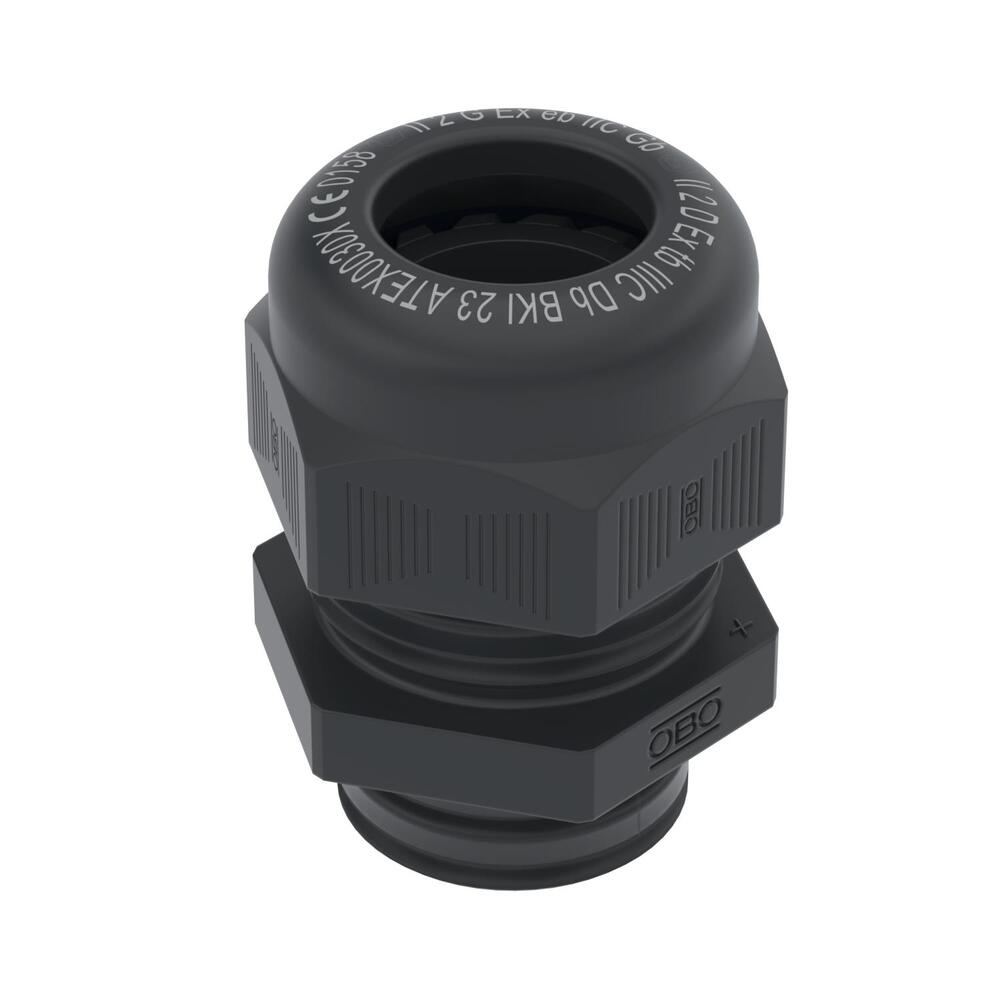 Explosion-Proof M25 Cable Gland IP68 Polyamide Black - 2050331