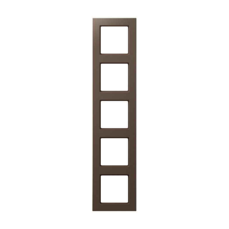 Jung 5 Gang Afdekking Frame A Creatie Mocha - AC585MO