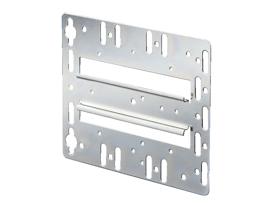 Rittal TS Mounting Plate With Integrated DIN Rail - 7526964