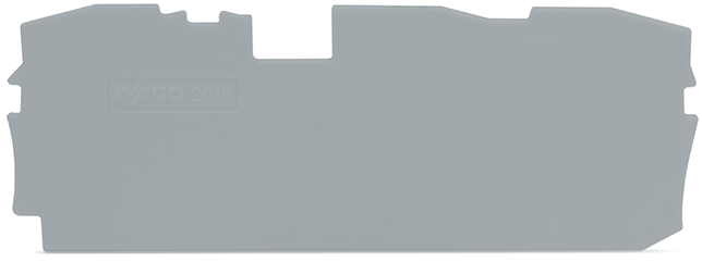 WAGO TopJob-S Plaque De Fin Et De Séparation 1mm Grise - 2010-1391
