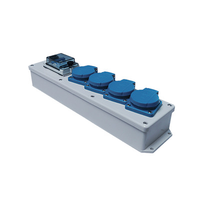 Hateha 4-Wege Industrielle Stromverteilungsbox 16A 230V IP44 - 12.212.083