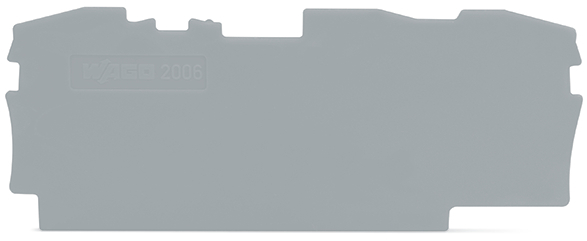 WAGO TopJob S Placa De Fin Y Separación 1mm Gris - 2006-1391
