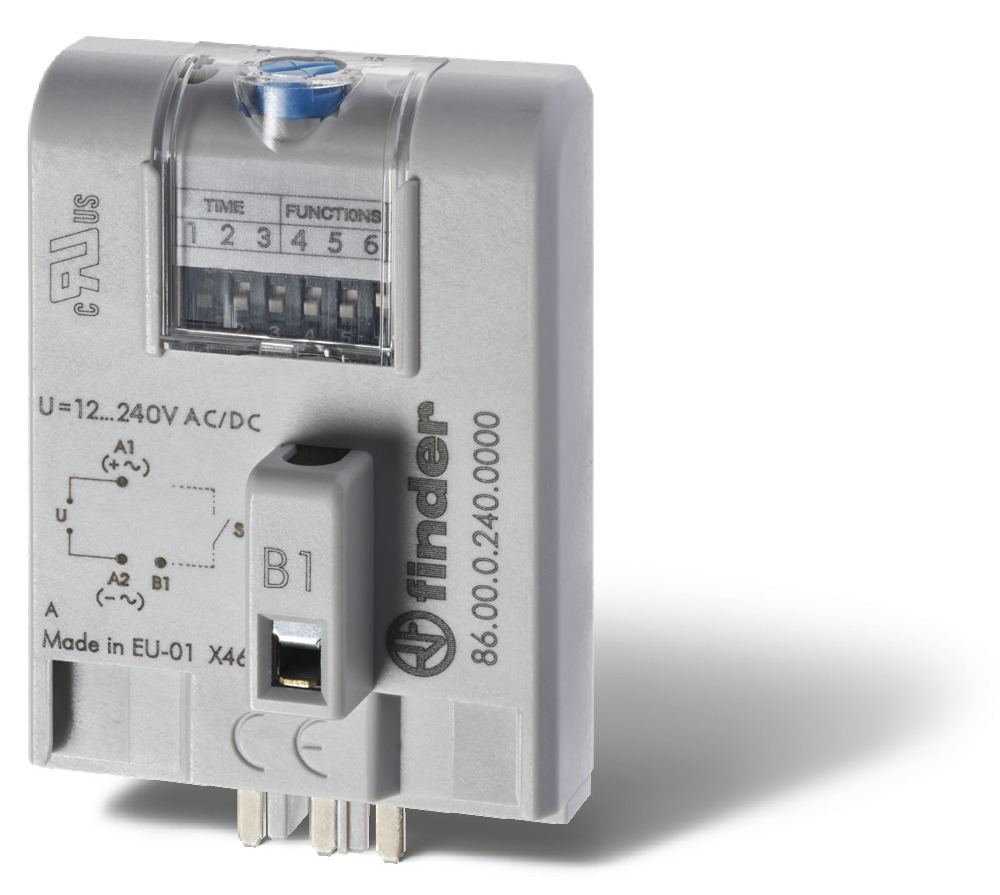 Finder 86 Serie Multifunctionele Timer Module 12-240V AC/DC - 86.00.0.240.0000
