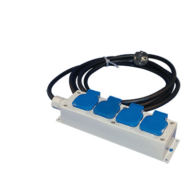 4-Outlet Industrial Power Distribution Box With 5M Cable - 12.814.011