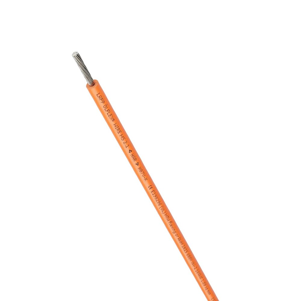 LAPP Multi-Standard SC 2.1 Enkelvoudige Kern Kabel 0.5mm² Oranje - 4160109 [100 Meters]