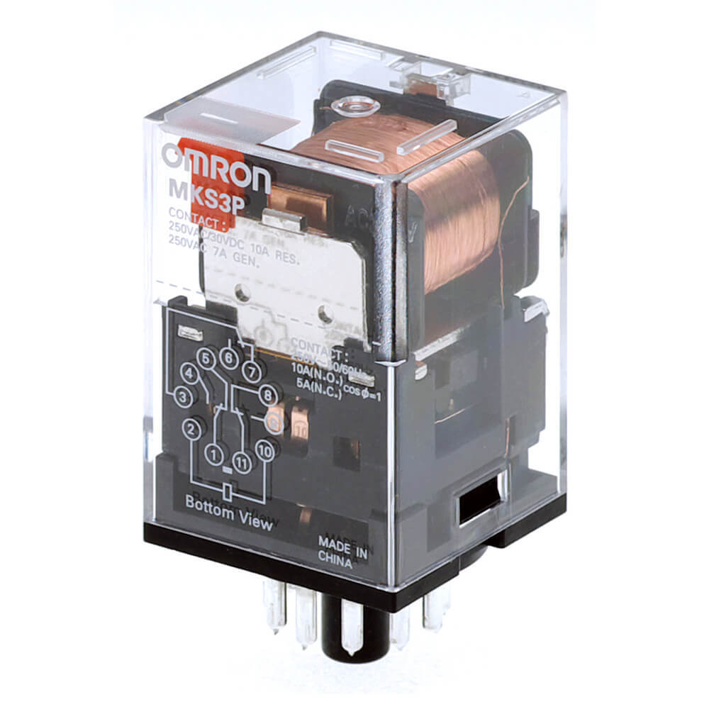 Omron MK-S 3PDT Plug-in Relay 230VAC 10A - MKSN8077H