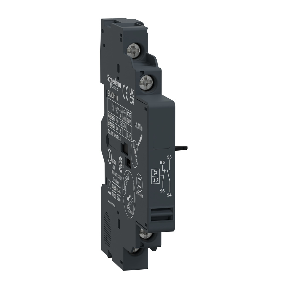TeSys GV2 GV3 Auxiliary Contact Block NC NO - GVAD0110
