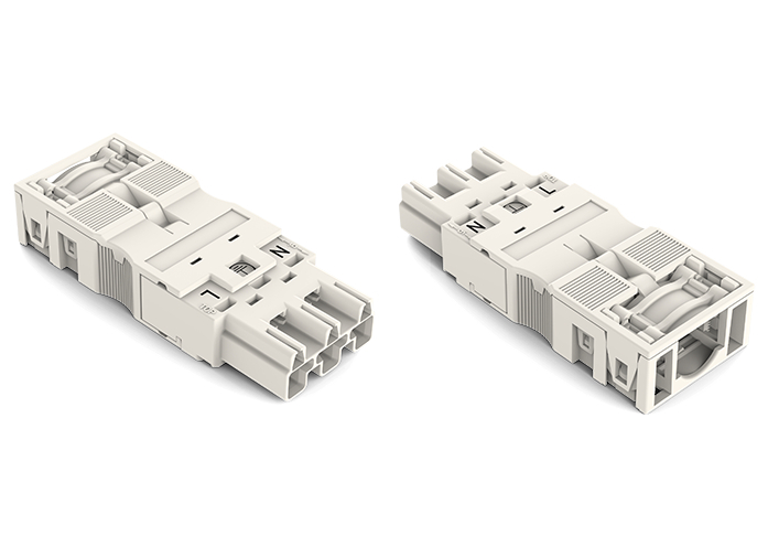 WAGO 3-Pole White Connector With Strain Relief Housing - 770-133