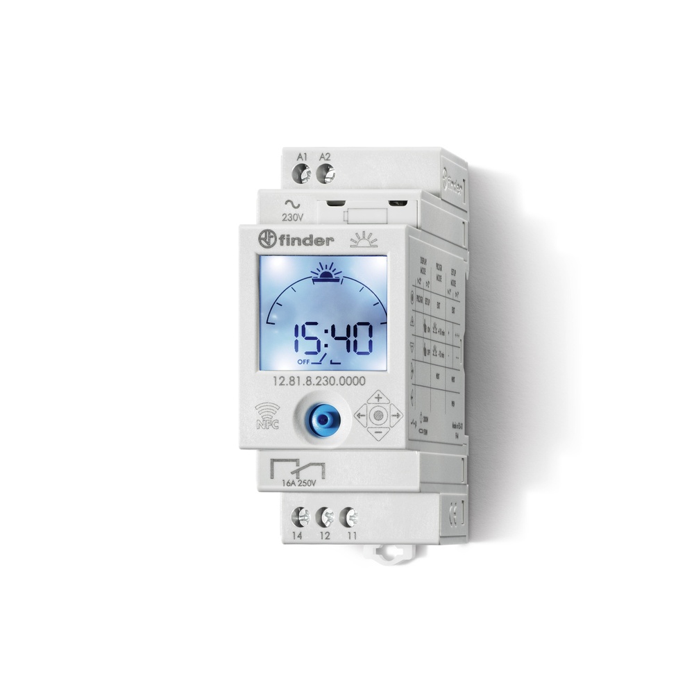Interrupteur Astro Numérique 16A 230V Avec Programmation Par Smartphone - 12.81.8.230.0000