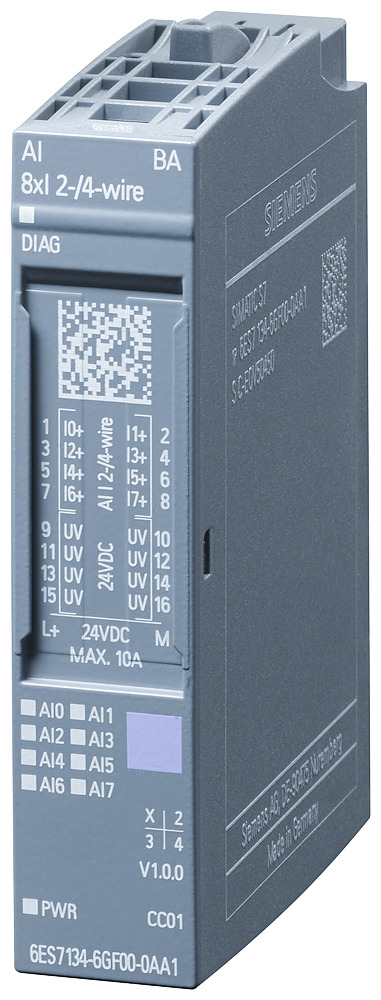 Siemens ET 200SP AI 8xI Analog Input Module - 6ES71346GF000AA1