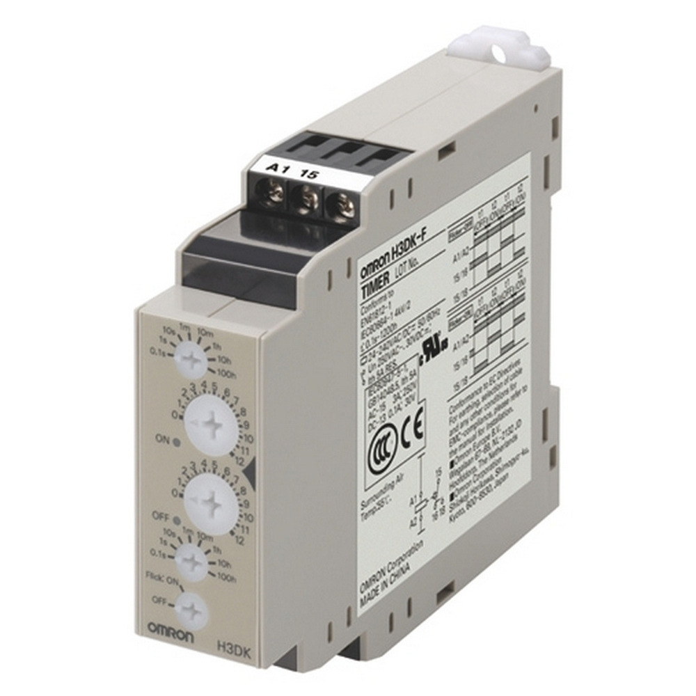 Omron H3DK-F Multirange Timer Relay 24-240VAC/DC - H3DK6006R