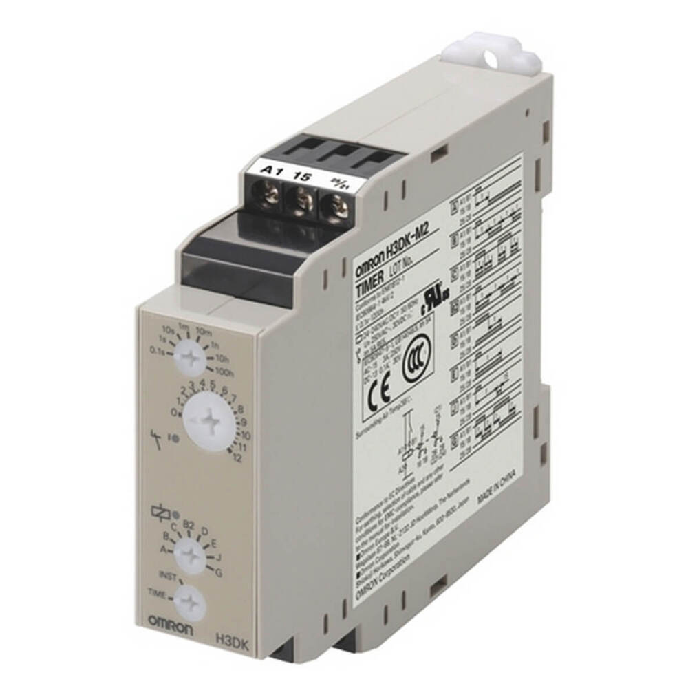 Omron H3DK-M2 Temporizador Multi-Modo 24-240V Montaje En Riel DIN - H3DK6002F