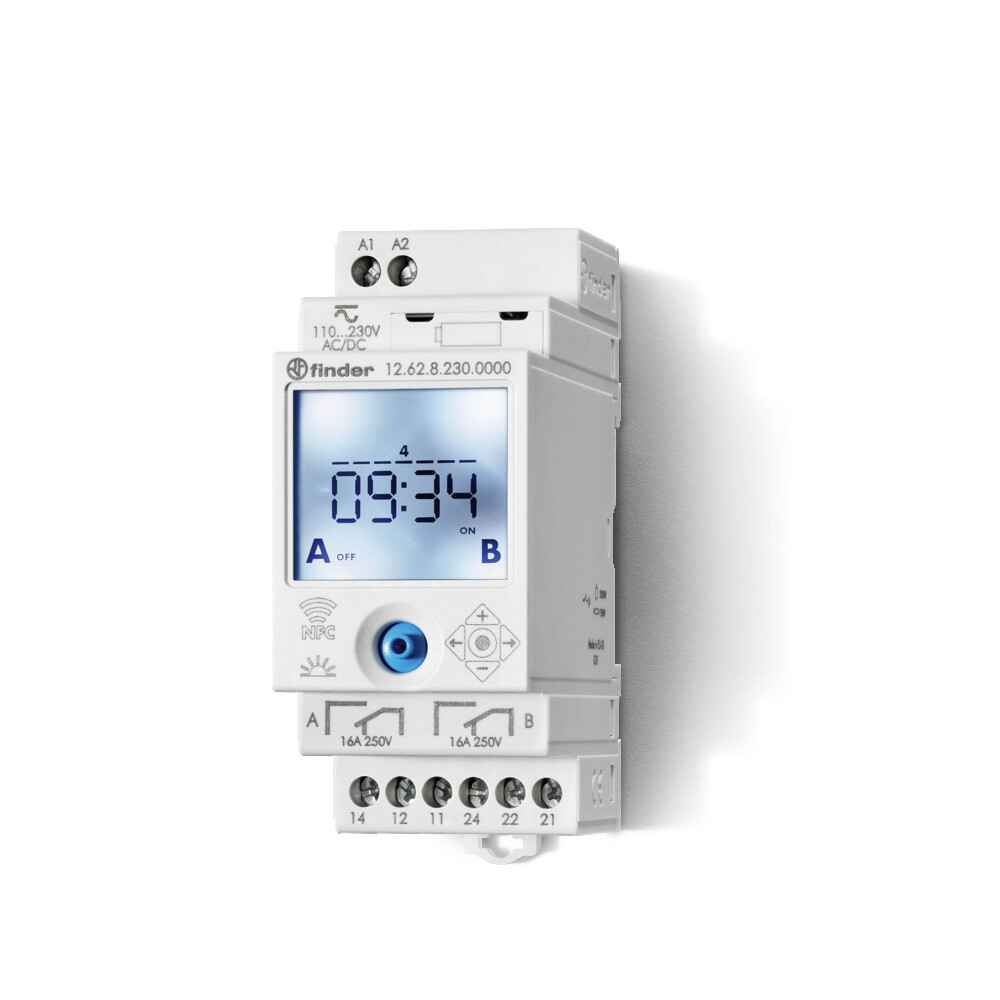 Digitaler Wöchentlicher Timer Schalter 2CO 16A 230V NFC - 12.62.8.230.0000