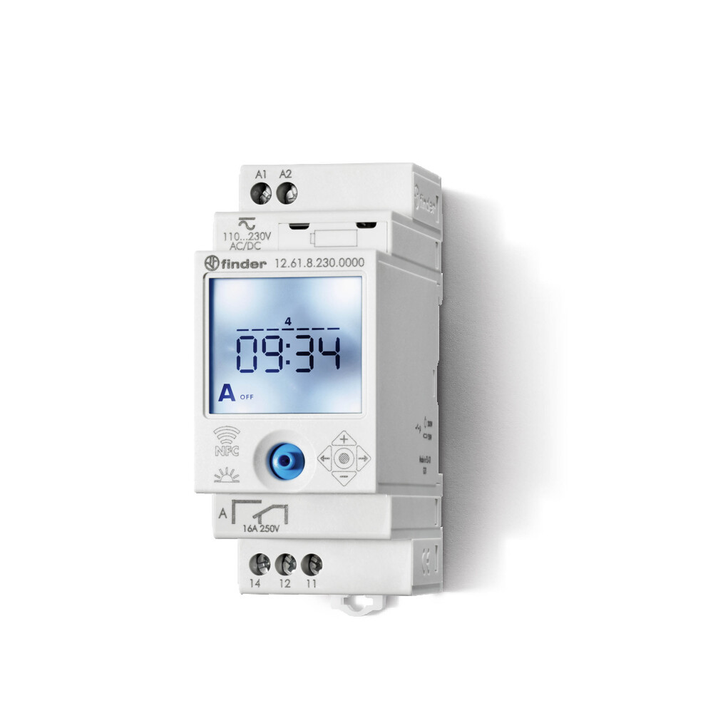 Digitaler Wöchentlicher Timer Schalter 16A 230V NFC Smartphone - 12.61.8.230.0000