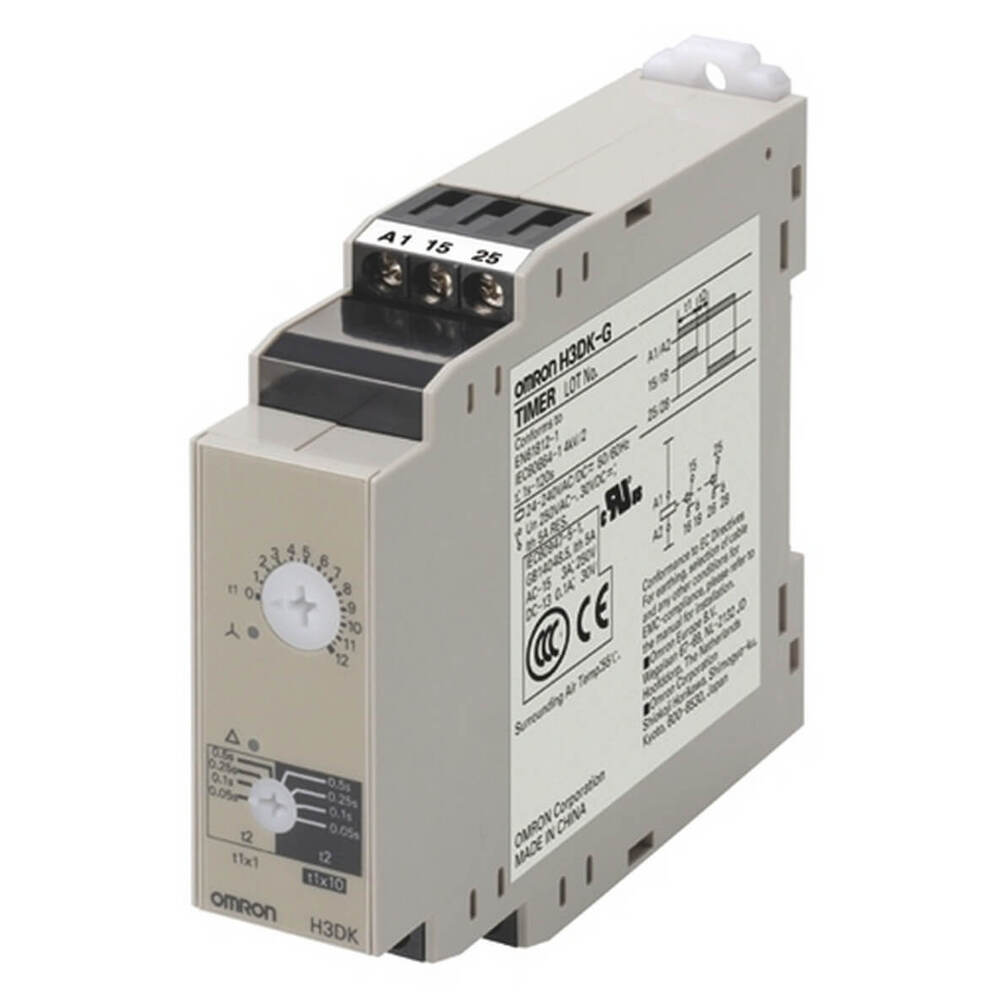 Omron H3DK-G Ster Delta Timer Relais 24-240V - H3DK6007G