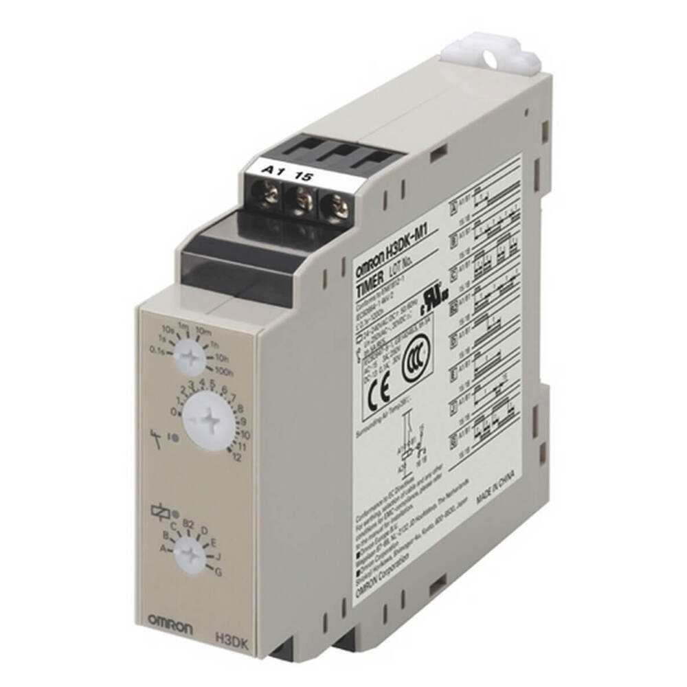 Omron H3DK-M1A Minuteur Multi-Mode DIN Rail 12VDC - H3DK6014M